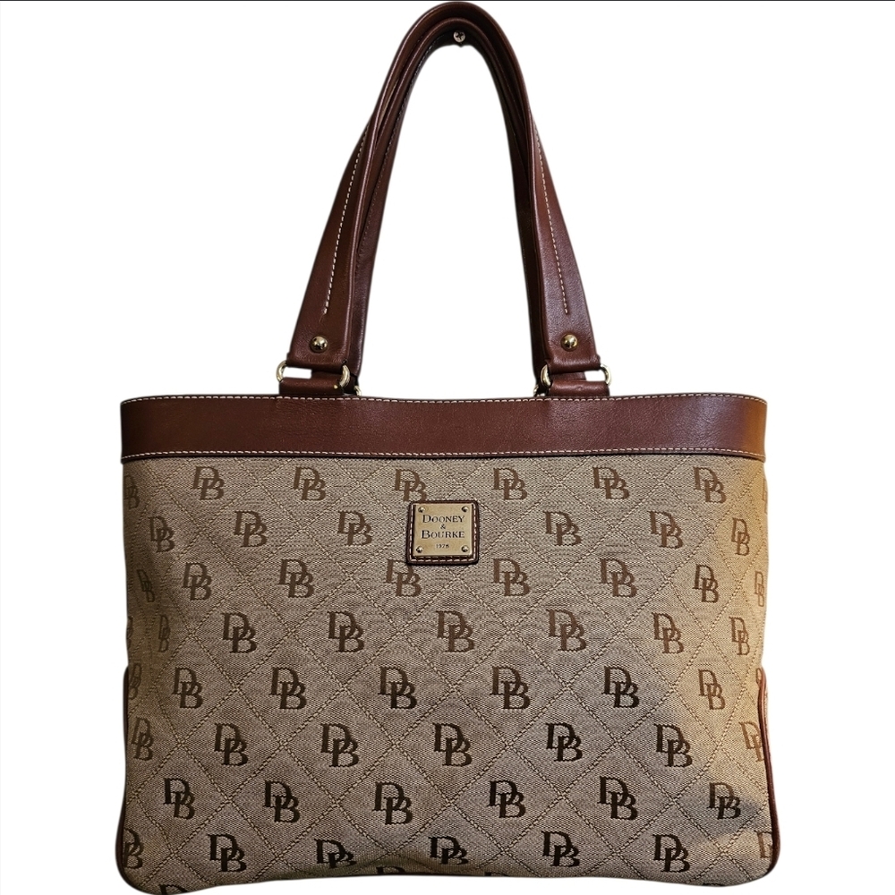 Vintage Dooney & Bourke Monogram Tote